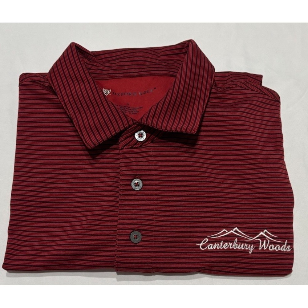 Oxford Golf Canterbury Woods Golf Course NH Performance Polo Men's Large